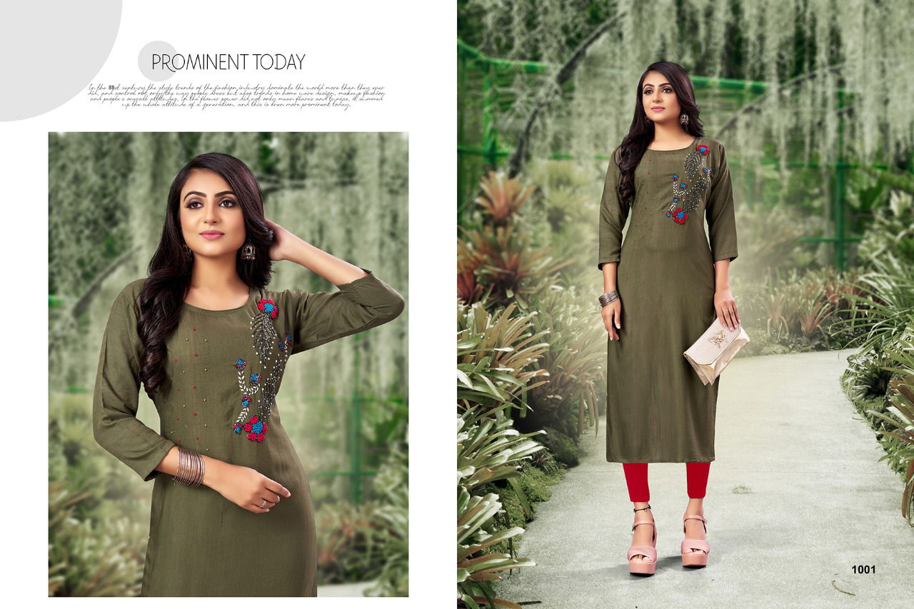 Jinesh nx Nazakat New Designer Embroidery Wholesale Kurti Collection